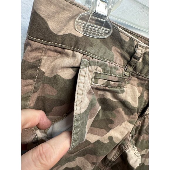 Womens SO Brand Camouflage Print Casual Pants Size 5 Cotton Blend Slim Fit - Picture 4 of 10